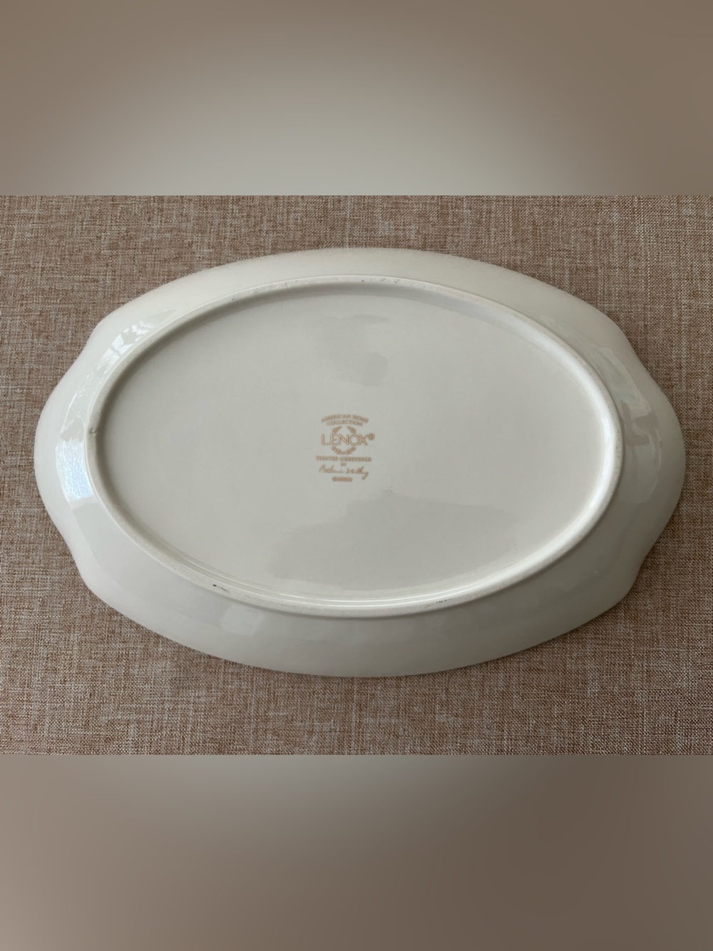 Bless This Home Lenox Oval Holiday Serving Platter with Cardinal - Picture 4 of 5